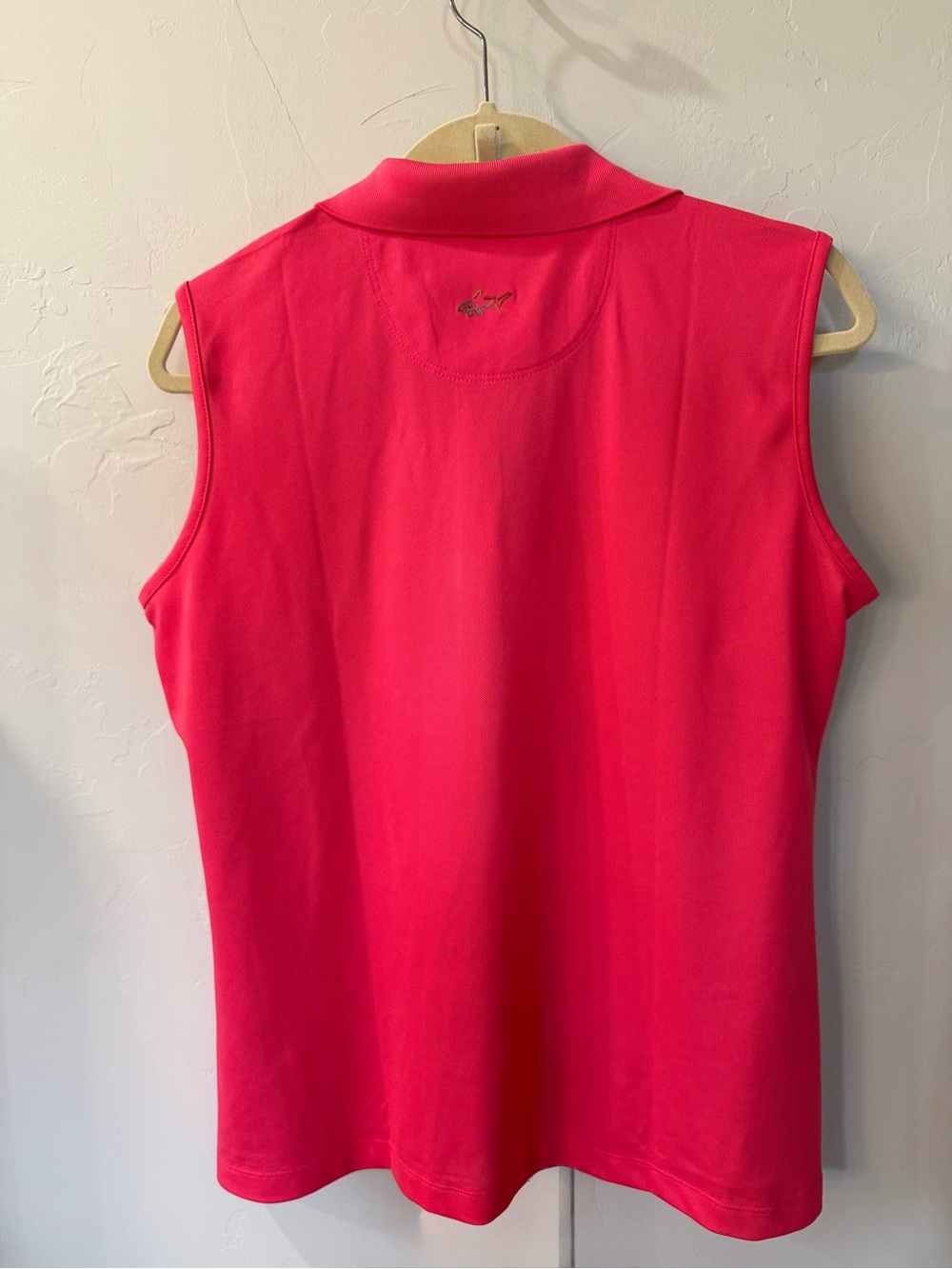 Greg Norman Sleeveless Polo Top in Pink - Classic Women's Golf Shirt Size XL NWT - Picture 2 of 6